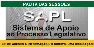 Pauta das Sessões